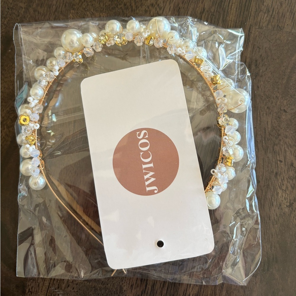 Pearl and Crystal Bridal Headband